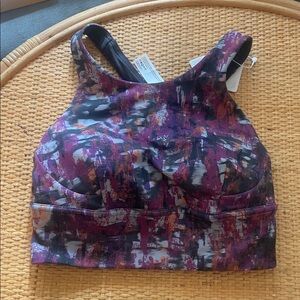 lululemon athletica Cinder Flash Bra Wunder Train Longline Racerback Sports Bra